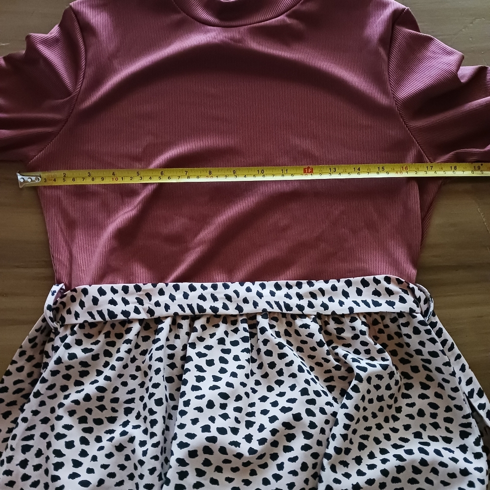 Modest Leopard Print Maxi Dress Womens L 8-10. Like New. - Picture 5 of 11